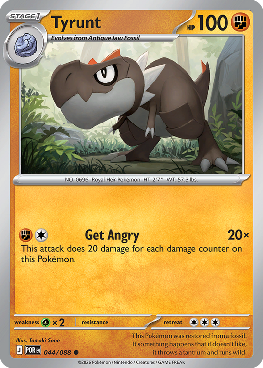 Tyrunt Reverse Holo 044/088 - Monster Mart - Pokémon Cards Australia