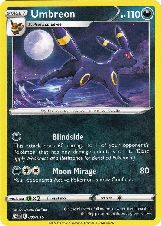 Umbreon 009/015 McDonald's Promo - Monster Mart - Pokémon Cards Australia