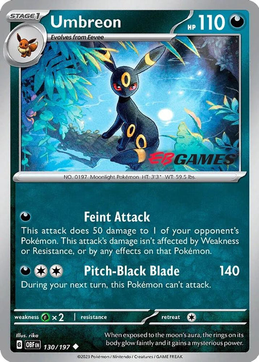 Umbreon 130/197 EB Games Sealed - Monster Mart - Pokémon Cards Australia