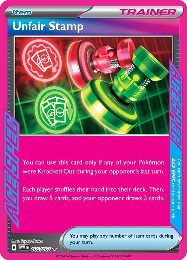 Unfair Stamp 165/167 - Monster Mart - Pokémon Cards Australia