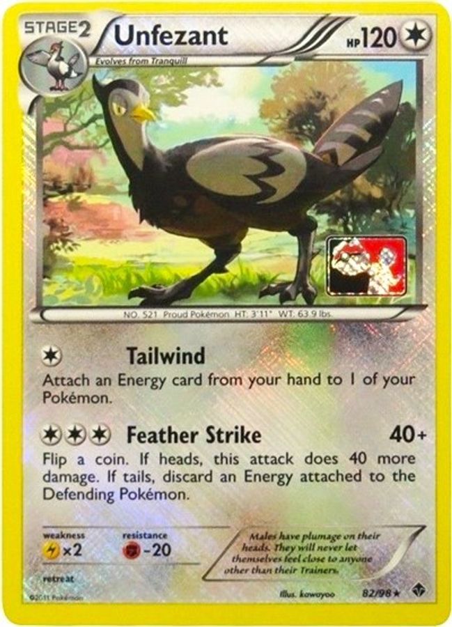 Unfezant 82/98 League Promo - Monster Mart - Pokémon Cards Australia