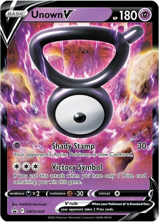 Unown V SWSH300 - Monster Mart - Pokémon Cards Australia