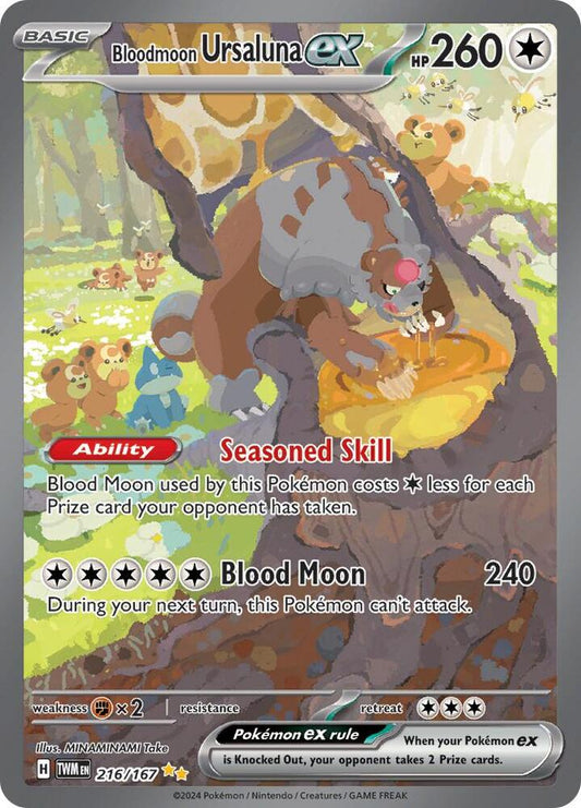 Ursaluna EX 216/167 - Monster Mart - Pokémon Cards Australia
