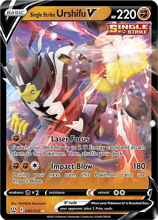 Urshifu V 085/163 - Monster Mart - Pokémon Cards Australia Pokemon Cards