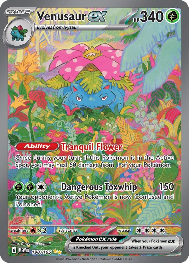 Venusaur EX 198/165 - Monster Mart - Pokémon Cards Australia