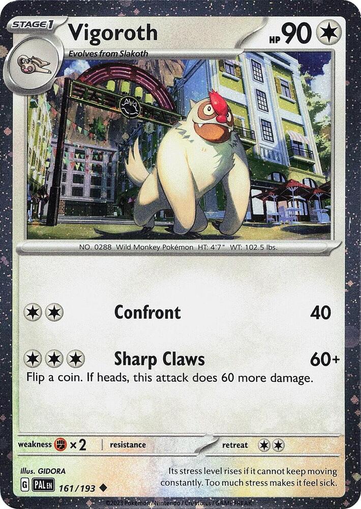 Vigoroth 161/193 Cosmos Holo - Monster Mart - Pokémon Cards Australia