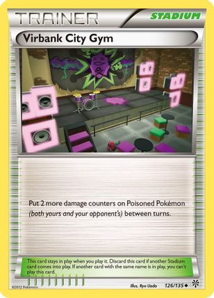 Virbank City Gym Non - Holo 126/135 - Monster Mart - Pokémon Cards Australia