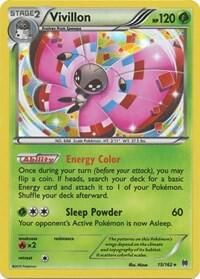 Vivillon Holo 15/162 - Monster Mart - Pokémon Cards Australia