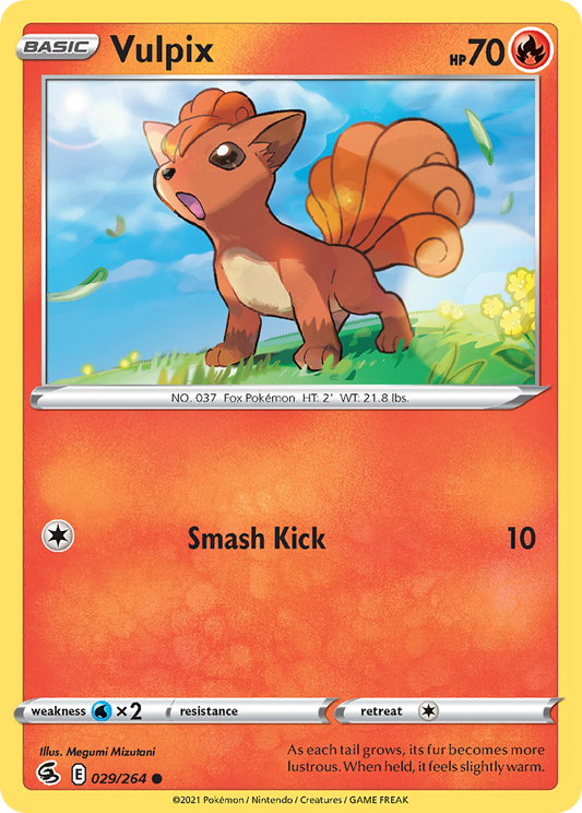 Vulpix Reverse Holo 029/264 - Monster Mart - Pokémon Cards Australia