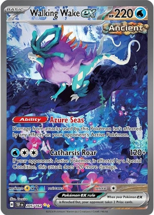Walking Wake EX 205/162 - Monster Mart - Pokémon Cards Australia