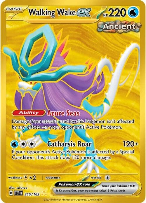 Walking Wake EX 215/162 - Monster Mart - Pokémon Cards Australia