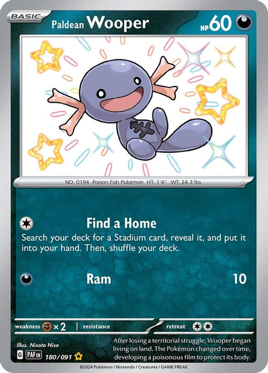 Wooper 180/091 - Monster Mart - Pokémon Cards Australia