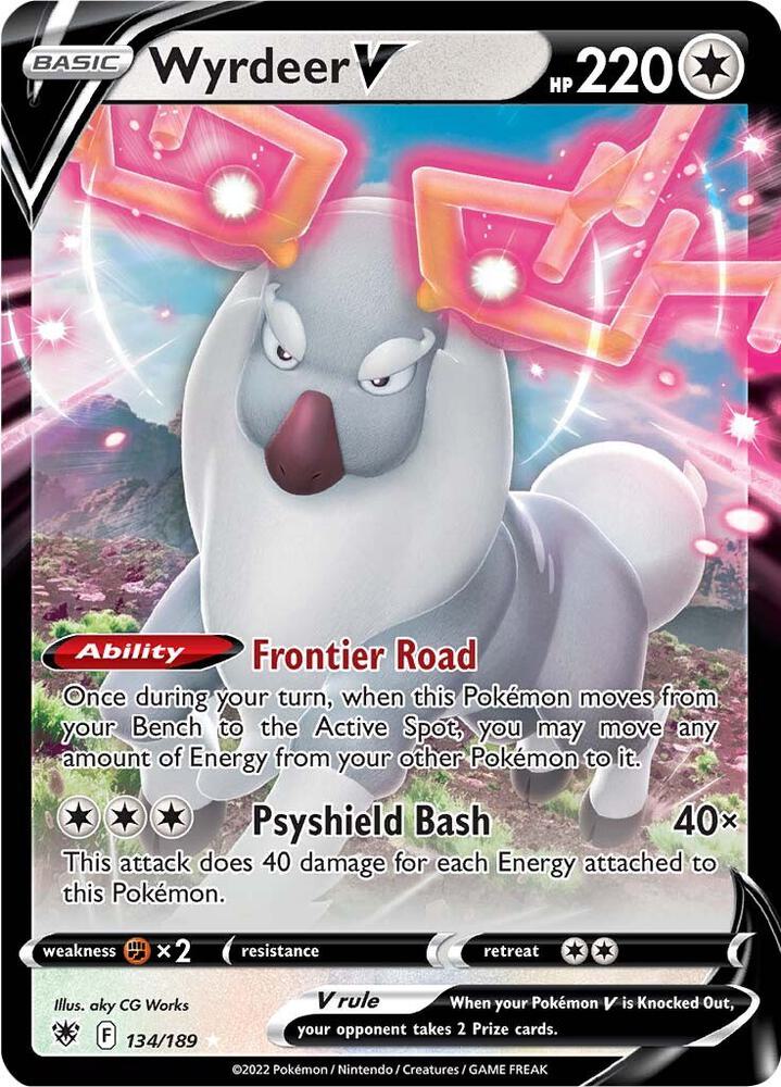 Wyrdeer V 134/189 - Monster Mart - Pokémon Cards Australia