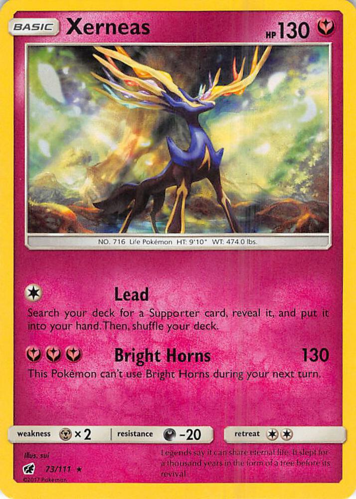 Xerneas Reverse Holo 73/111 - Monster Mart - Pokémon Cards Australia