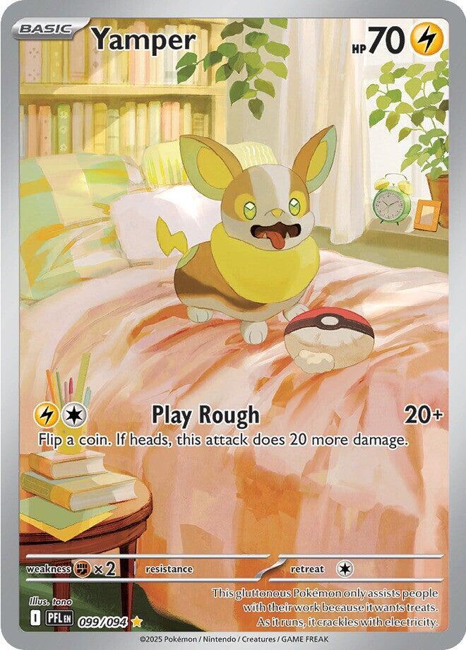pokemon card value australia Yamper 099/094 Raw Rarity:Hyper Rare Pokemon Snubbull Custom Survivor MTG Cards
