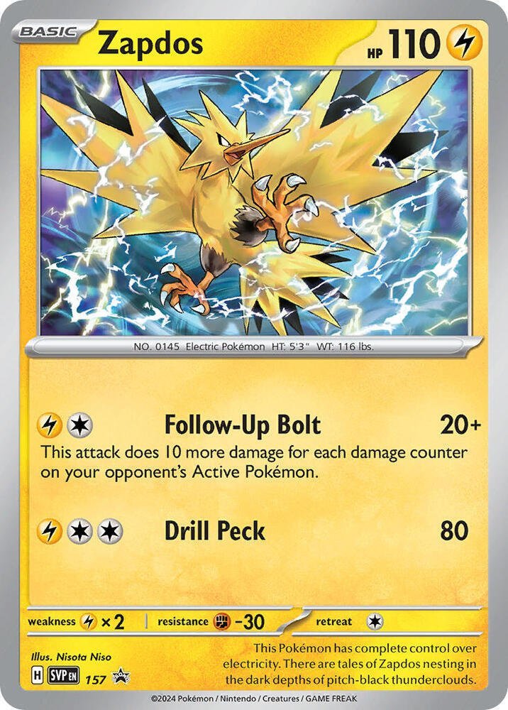 Zapdos 157 - Monster Mart - Pokémon Cards Australia