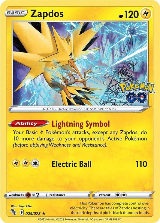Zapdos Holo 029/078 - Monster Mart - Pokémon Cards Australia
