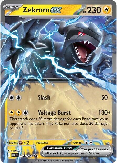 Zekrom EX 034/086 Raw Card