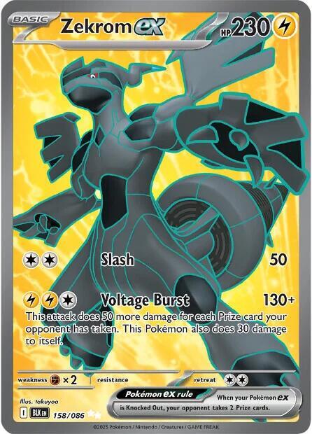 Zekrom ex 158/086 - Monster Mart - Pokémon Cards Australia