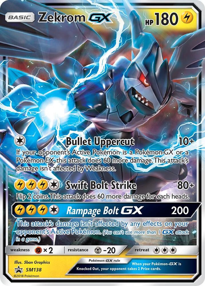 Zekrom GX SM138 - Monster Mart - Pokémon Cards Australia