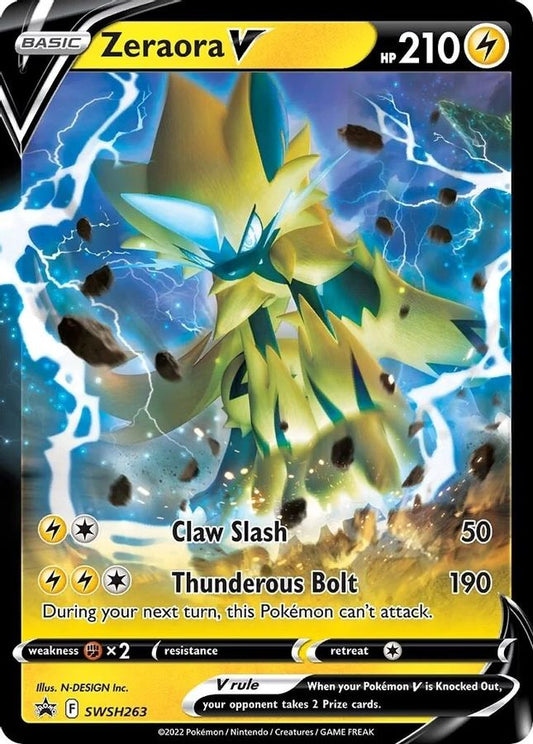 Zeraora V SWSH263 - Monster Mart - Pokémon Cards Australia