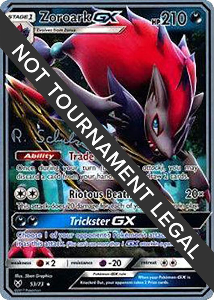 Zoroark GX 53/73 - Robin Schulz - World Championships 2018 - Monster Mart - Pokémon Cards Australia