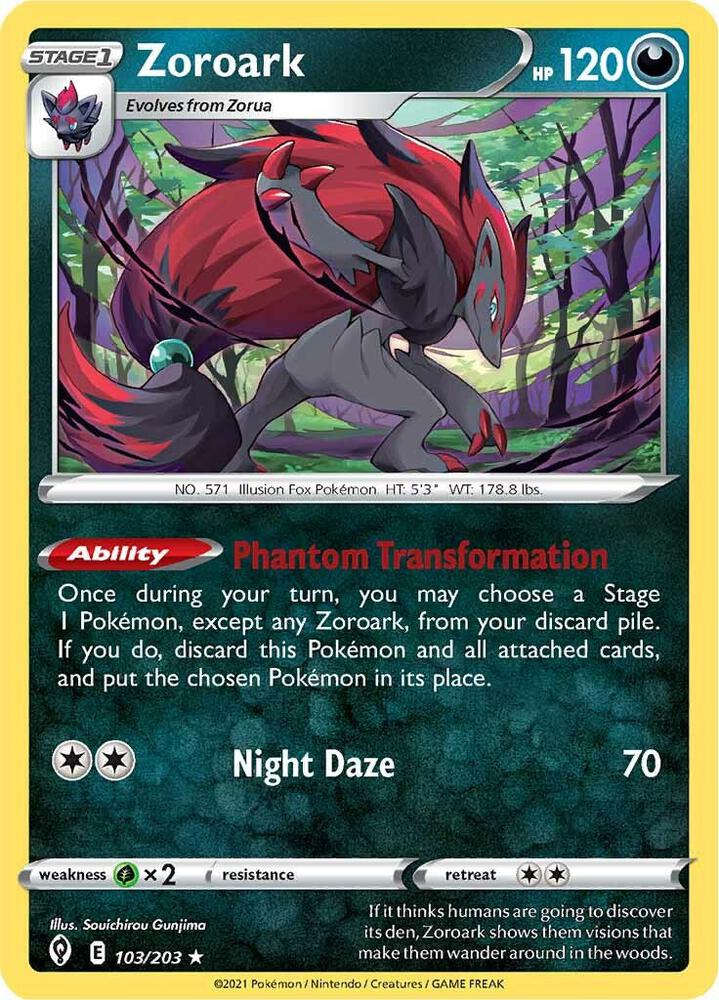 Zoroark Holo 103/203 - Monster Mart - Pokémon Cards Australia