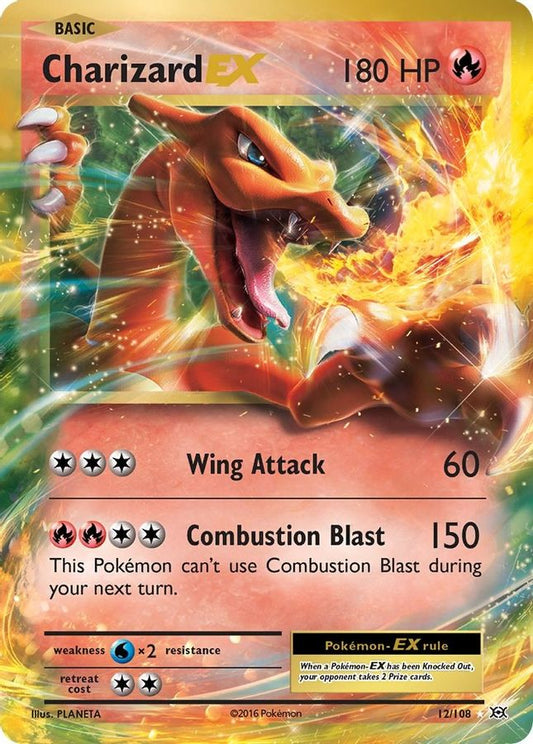 Buy Pokemon cards Australia - Charizard EX 12/108 - Premium Raw Card from Monster Mart - Pokémon Card Emporium - Shop now at Monster Mart - Pokémon Cards Australia. Evolutions, EX, XY