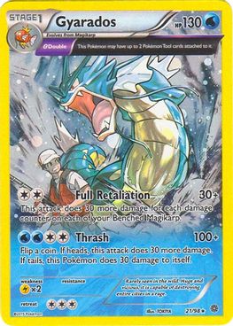 Buy Pokemon cards Australia - Gyarados 21/98 - Premium Raw Card from Monster Mart - Pokémon Card Emporium - Shop now at Monster Mart - Pokémon Cards Australia. Ancient Origins, Cosmos Holo, XY