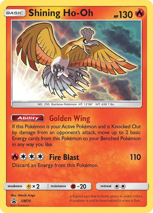 Buy Pokemon cards Australia - Shining Ho-Oh SM70 - Premium Raw Card from Monster Mart - Pokémon Card Emporium - Shop now at Monster Mart - Pokémon Cards Australia. Promo, Sun & Moon Promos