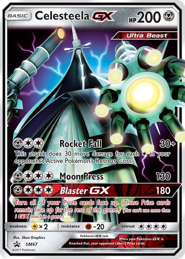 Buy Pokemon cards Australia - Celesteela GX SM67 - Premium Raw Card from Monster Mart - Pokémon Card Emporium - Shop now at Monster Mart - Pokémon Cards Australia. GX, MMB30, Promo, SM