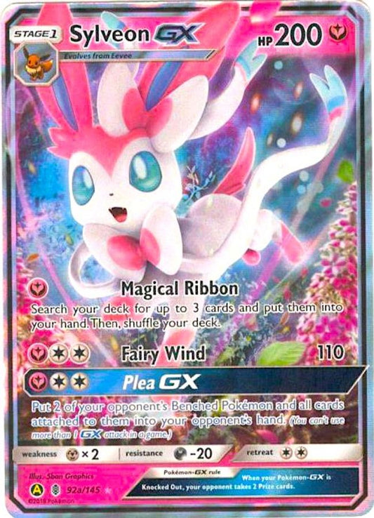 Buy Pokemon cards Australia - Sylveon GX 92a/145 - Premium Raw Card from Monster Mart - Pokémon Card Emporium - Shop now at Monster Mart - Pokémon Cards Australia. Alt Art, Alternate Art, GX, New 18 Mar, Promo