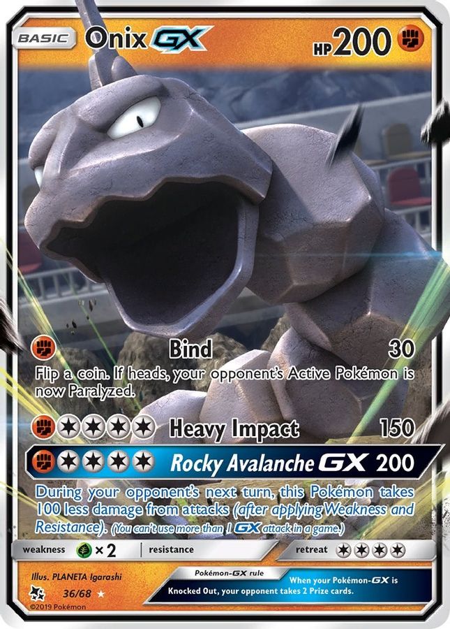 Buy Pokemon cards Australia - Onix GX 36/68 - Premium Raw Card from Monster Mart - Pokémon Card Emporium - Shop now at Monster Mart - Pokémon Cards Australia. GX, Hidden Fates, MMB20