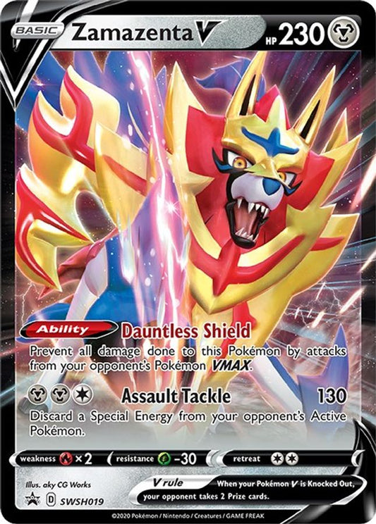 Buy Pokemon cards Australia - Zamazenta V SWSH019 - Premium Raw Card from Monster Mart - Pokémon Card Emporium - Shop now at Monster Mart - Pokémon Cards Australia. MMB50, Promo, Sword & Shield
