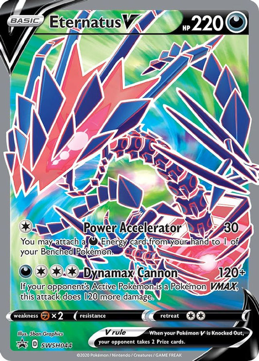 Buy Pokemon cards Australia - Eternatus V SWSH044 - Premium Raw Card from Monster Mart - Pokémon Card Emporium - Shop now at Monster Mart - Pokémon Cards Australia. Promo, Sword & Shield
