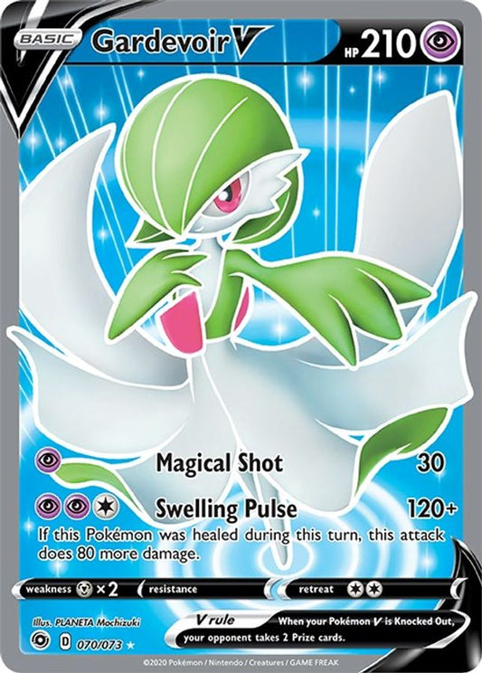 Buy Pokemon cards Australia - Gardevoir V Full Art 070/073 - Premium Raw Card from Monster Mart - Pokémon Card Emporium - Shop now at Monster Mart - Pokémon Cards Australia. Champion's Path, Full Art, MMB10