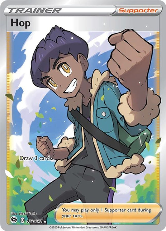 Buy Pokemon cards Australia - Hop Trainer 073/073 - Premium Raw Card from Monster Mart - Pokémon Card Emporium - Shop now at Monster Mart - Pokémon Cards Australia. Champion's Path, MMB30, Trainer