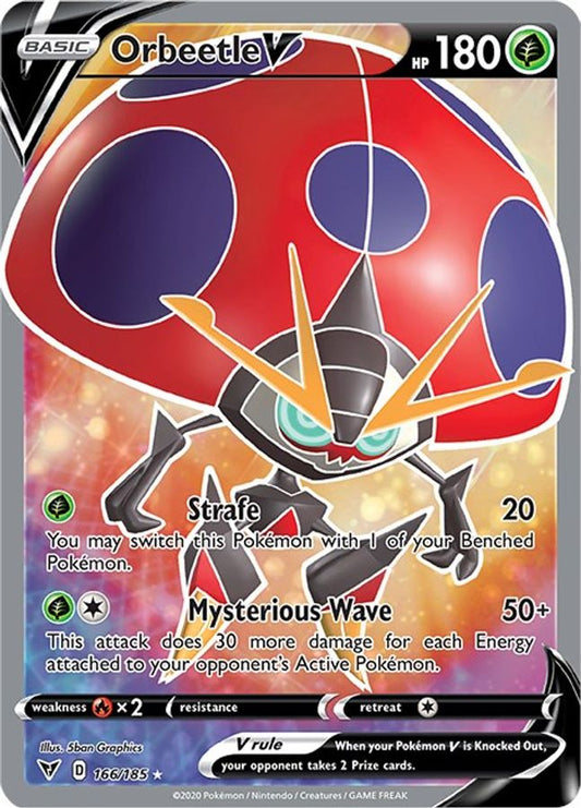 Buy Pokemon cards Australia - Orbeetle V 166/185 - Premium Raw Card from Monster Mart - Pokémon Card Emporium - Shop now at Monster Mart - Pokémon Cards Australia. Full Art, Vivid Voltage