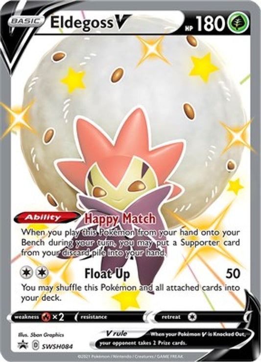 Buy Pokemon cards Australia - Eldegoss V SWSH084 - Premium Raw Card from Monster Mart - Pokémon Card Emporium - Shop now at Monster Mart - Pokémon Cards Australia. Promo