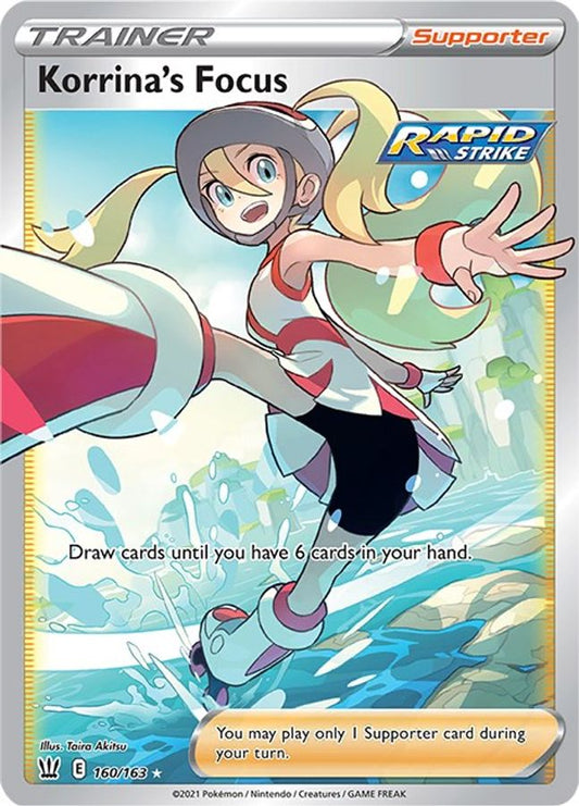 Buy Pokemon cards Australia - Korrina's Focus Trainer 160/163 - Premium Raw Card from Monster Mart - Pokémon Card Emporium - Shop now at Monster Mart - Pokémon Cards Australia. Battle Styles, Trainer