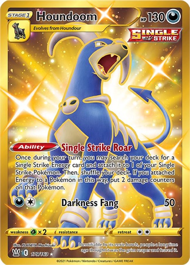 Buy Pokemon cards Australia - Houndoom 179/163 - Premium Raw Card from Monster Mart - Pokémon Card Emporium - Shop now at Monster Mart - Pokémon Cards Australia. Battle Styles, Secret Rare