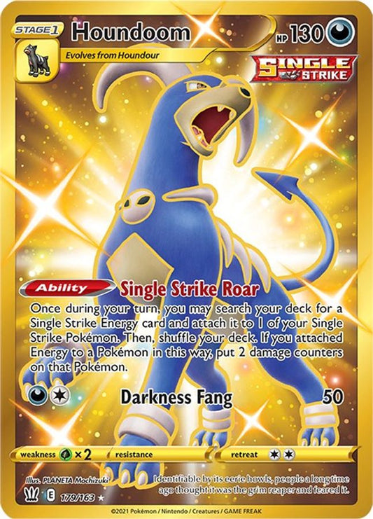 Buy Pokemon cards Australia - Houndoom 179/163 - Premium Raw Card from Monster Mart - Pokémon Card Emporium - Shop now at Monster Mart - Pokémon Cards Australia. Battle Styles, Secret Rare