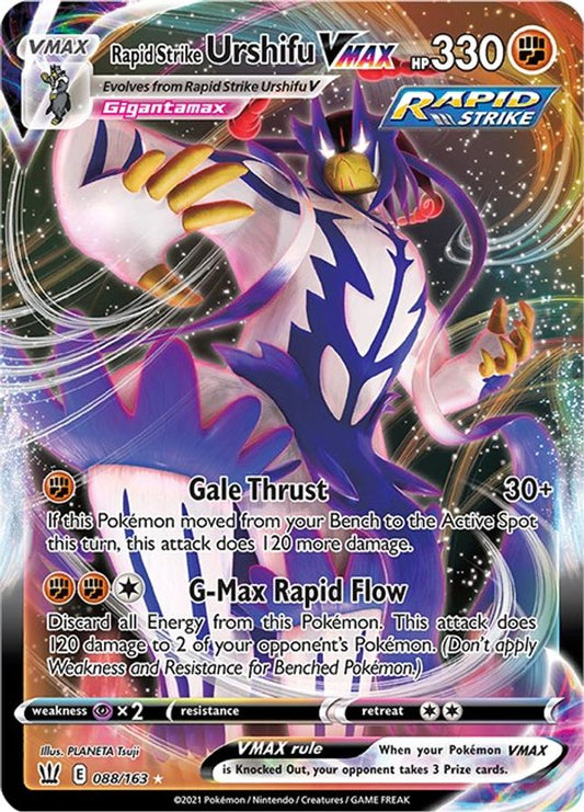 Buy Pokemon cards Australia - Urshifu VMAX 088/163 - Premium Raw Card from Monster Mart - Pokémon Card Emporium - Shop now at Monster Mart - Pokémon Cards Australia. Battle Styles, VMAX