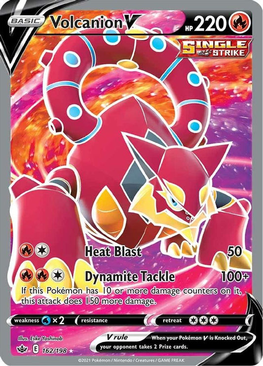 Buy Pokemon cards Australia - Volcanion V 162/198 - Premium Raw Card from Monster Mart - Pokémon Card Emporium - Shop now at Monster Mart - Pokémon Cards Australia. Chilling Reign, Full Art