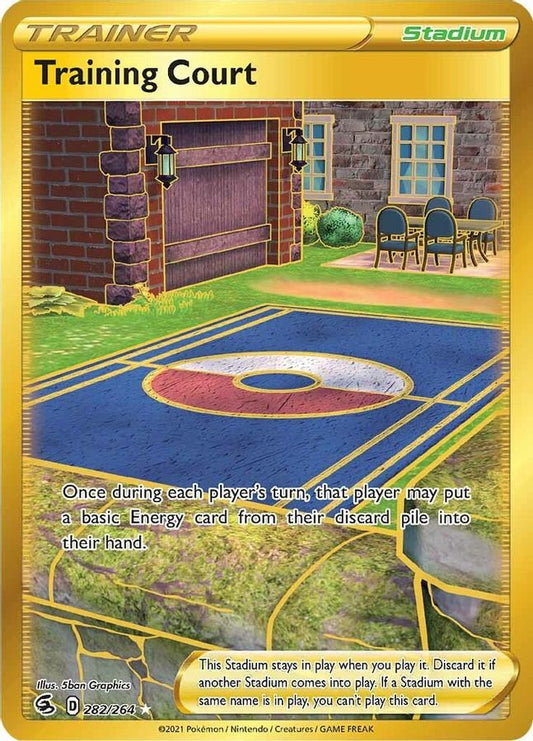 Buy Pokemon cards Australia - Training Court 282/264 - Premium Raw Card from Monster Mart - Pokémon Card Emporium - Shop now at Monster Mart - Pokémon Cards Australia. Fusion Strike, Secret Rare