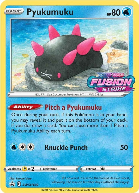 Buy Pokemon cards Australia - Pyukumuku SWSH169 - Premium Raw Card from Monster Mart - Pokémon Card Emporium - Shop now at Monster Mart - Pokémon Cards Australia. Promo, Sword & Shield