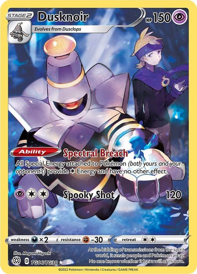 Buy Pokemon cards Australia - Dusknoir TG06/TG30 - Premium Raw Card from Monster Mart - Pokémon Card Emporium - Shop now at Monster Mart - Pokémon Cards Australia. Brilliant Stars, MMB10, Trainer Gallery