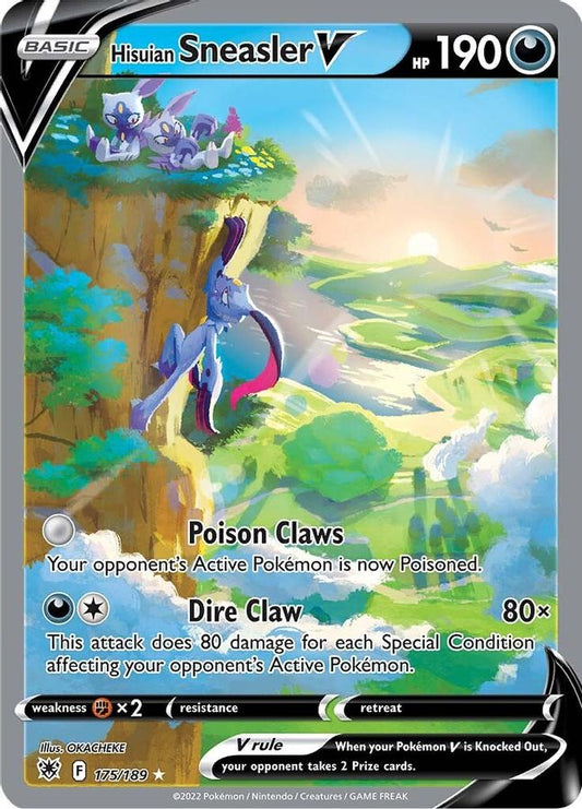 Buy Pokemon cards Australia - Sneasler V 175/189 - Premium Raw Card from Monster Mart - Pokémon Card Emporium - Shop now at Monster Mart - Pokémon Cards Australia. Alt Art, Astral Radiance