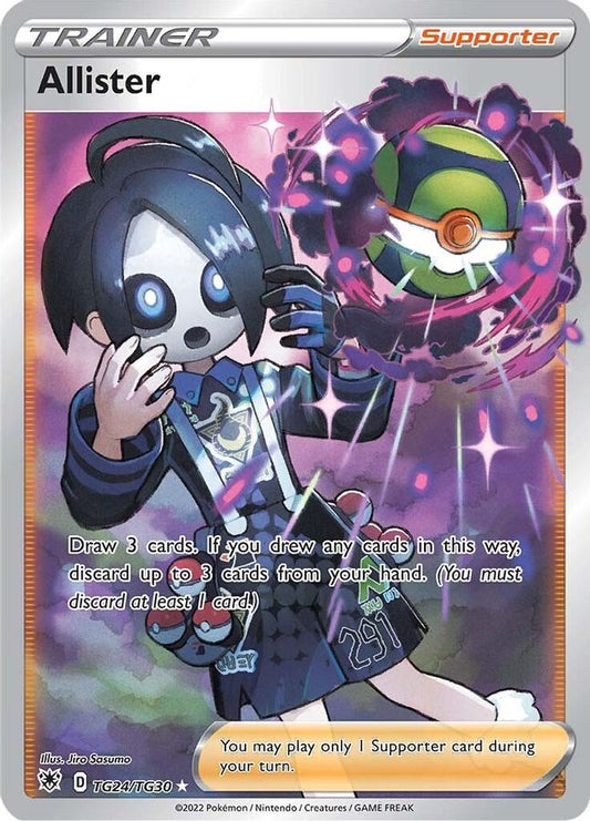 Buy Pokemon cards Australia - Allister TG24/TG30 - Premium Raw Card from Monster Mart - Pokémon Card Emporium - Shop now at Monster Mart - Pokémon Cards Australia. Astral Radiance, Trainer, Trainer Gallery