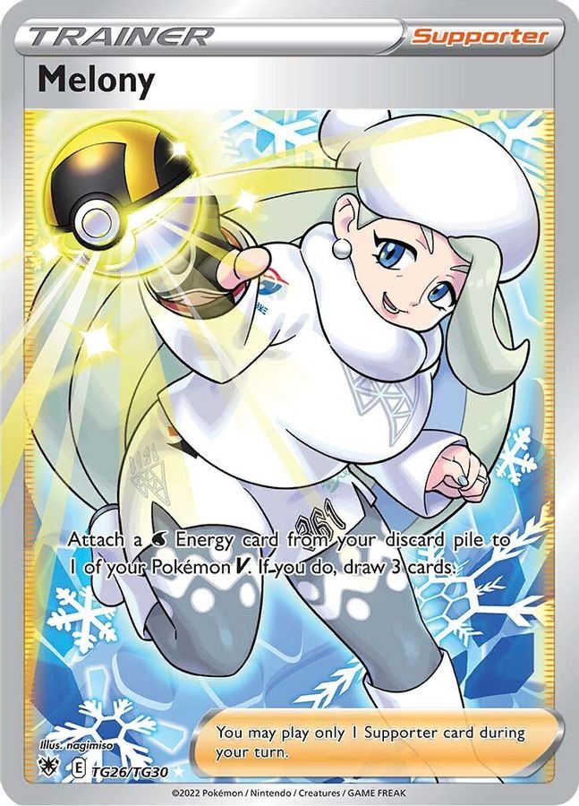 Buy Pokemon cards Australia - Melony TG26/TG30 - Premium Raw Card from Monster Mart - Pokémon Card Emporium - Shop now at Monster Mart - Pokémon Cards Australia. Astral Radiance, Trainer, Trainer Gallery